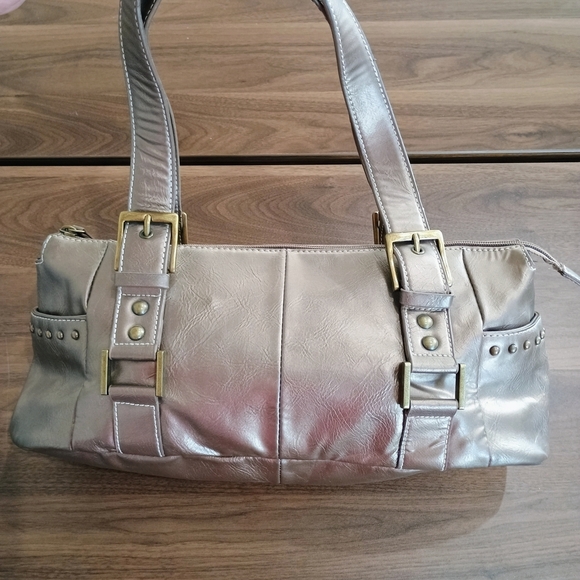 Worthington Handbags - Worthington Metallic Silver Shoulder Bag